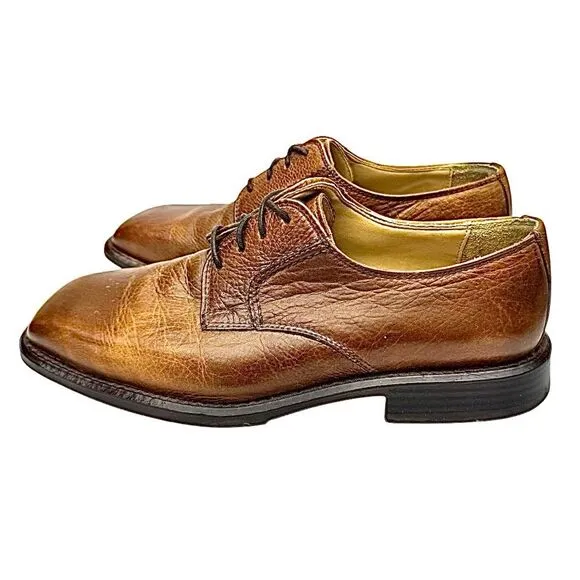 Giorgio Brutini Brown Leather #785462 Men's Derby Dress Shoes 9 Medium