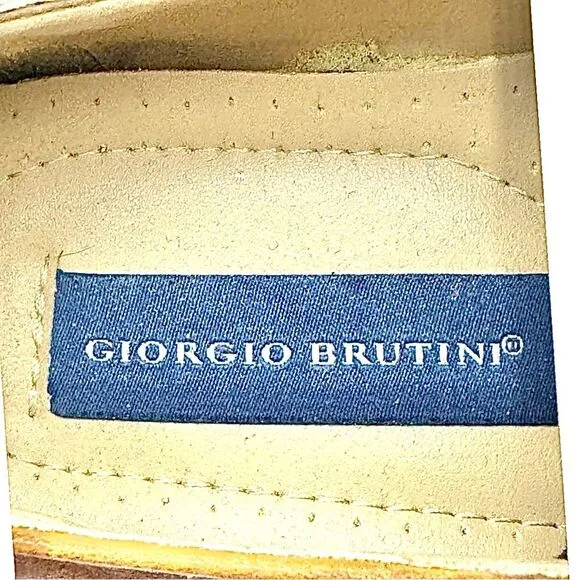 Giorgio Brutini Brown Leather #785462 Men's Derby Dress Shoes 9 Medium