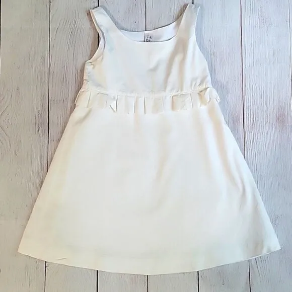 Girls'  White Classic Dress - sz 7-8