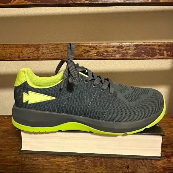 Go Ruck Ballistic Trainers Wolf Grey   Acid Lime Green Athletic Shoes Sneakers