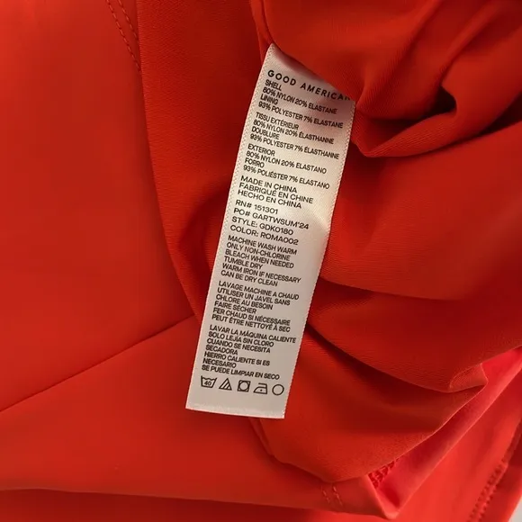 Good American Modern Tank Roma002 Orange Sleeveless Bodycon Maxi Dress size S