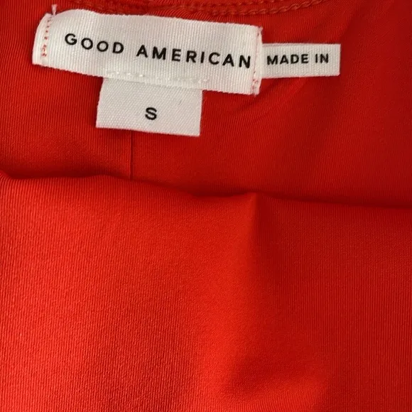 Good American Modern Tank Roma002 Orange Sleeveless Bodycon Maxi Dress size S