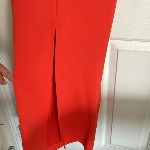 Good American Modern Tank Roma002 Orange Sleeveless Bodycon Maxi Dress size S