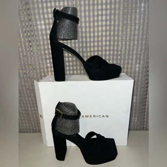 🖤Good American Platform Heel Sandals