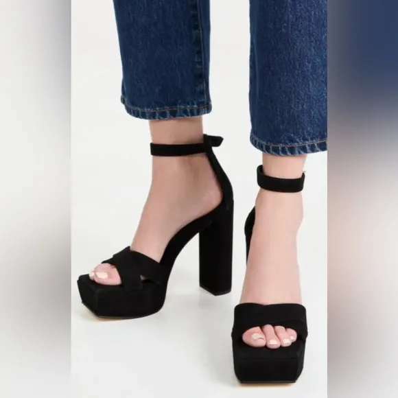 🖤Good American Platform Heel Sandals