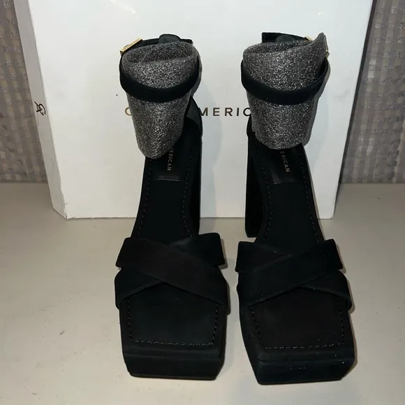 🖤Good American Platform Heel Sandals