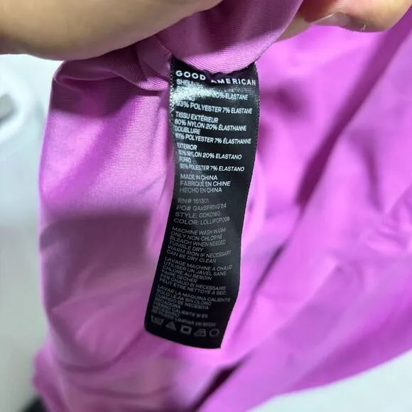 Good American Women's Scuba Modern Tank Maxi Dress Purple Medium Sleeveless