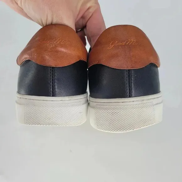 Good man brand made in italy legend London brown black sneakers shoes size 9