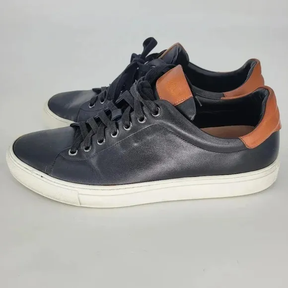 Good man brand made in italy legend London brown black sneakers shoes size 9