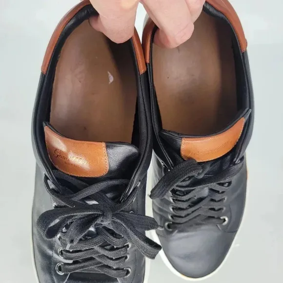 Good man brand made in italy legend London brown black sneakers shoes size 9