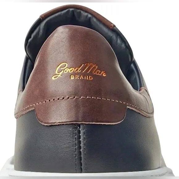 Good Man Italian Leather Sneakers 8.5 Legend London Black Shoes New NIB Luxury