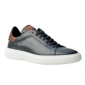 Good Man Italian Leather Sneakers 8.5 Legend London Black Shoes New NIB Luxury