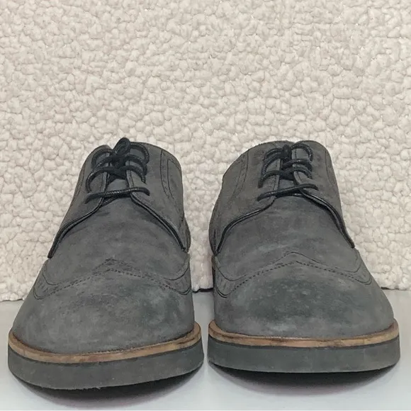 Gordon Rush Men's Grey Concord Leather Lace Up Wingtip Classic Dress Shoes SZ 12