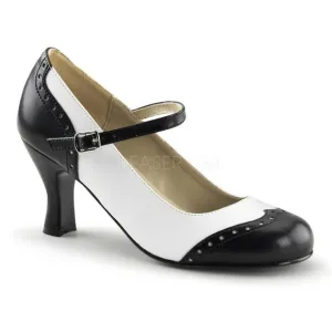 Goth Kitten High Heel Pin Up Saddle Shoes