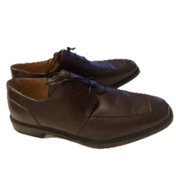 Grandpa Florsheim Burgundy Leather Dress Oxford Shoes Men's 10.5