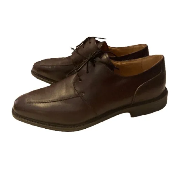Grandpa Florsheim Burgundy Leather Dress Oxford Shoes Men's 10.5