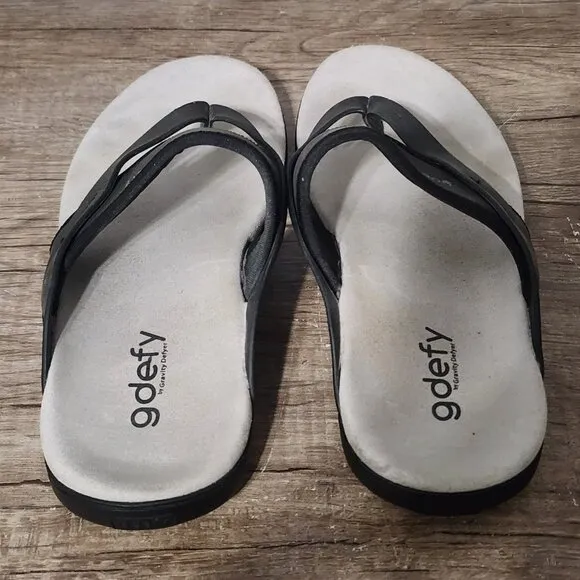 Gravity Defyer G-Defy Gimor Women's Sandals Shoes Size 9 Black