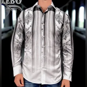 GREEK PRINTED MODERN FIT SHIRT