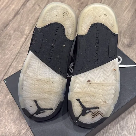 GUC Little Kids Jordan 5V Black Metallic Size 13.5C
