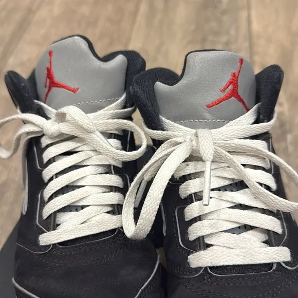 GUC Little Kids Jordan 5V Black Metallic Size 13.5C