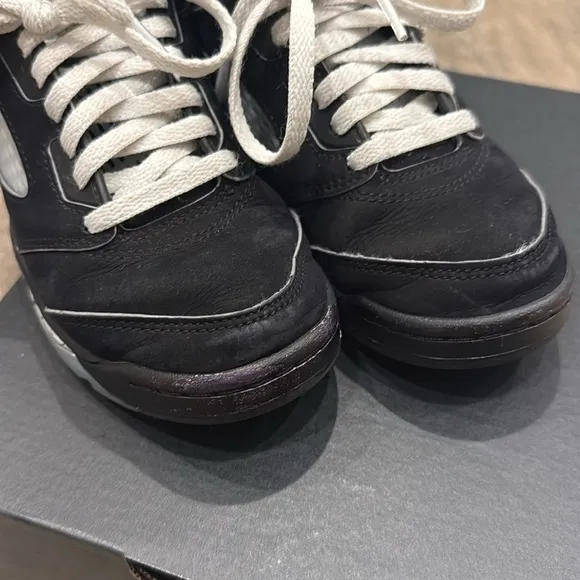 GUC Little Kids Jordan 5V Black Metallic Size 13.5C