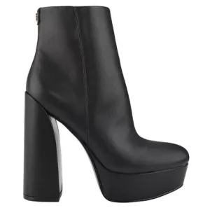 GUESS Women's Crafty 9.5M Heavy Platform Booties boots high heels,  club shoes