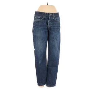 Gustin Selvedge Jeans Men Blue Raw Denim Slim Button Fly USA 29 X 25
