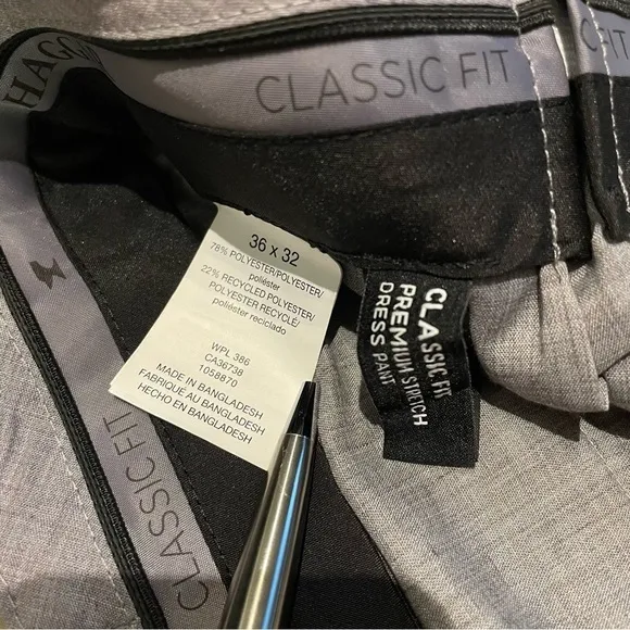 Haggar Premium Comfort Dress Pant Classic Fit 36x32 pants