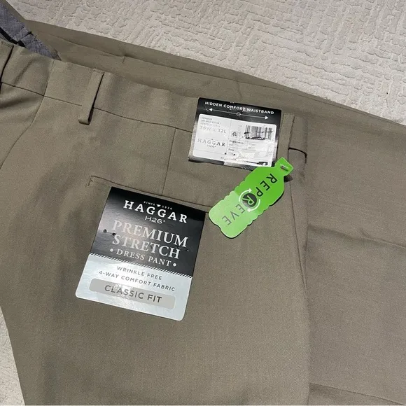 Haggar Premium Comfort Dress Pant Classic Fit 36x32 pants