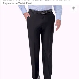 HAGGAR Premium Comfort Dress Pant Classic Fit, Flat Front, Wrinkle Free