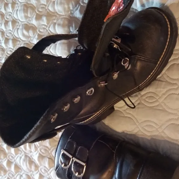 Harley Davidson Thick Sole Heeled Boots