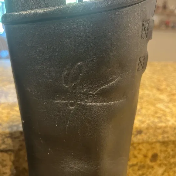 Harley Davidson Vintage Black Leather Motorcycle Biker Boots Men’s 7 Wmns 8.5