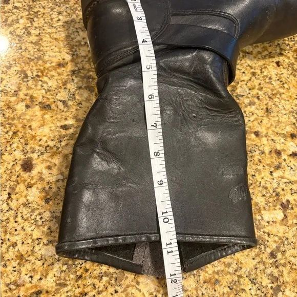 Harley Davidson Vintage Black Leather Motorcycle Biker Boots Men’s 7 Wmns 8.5