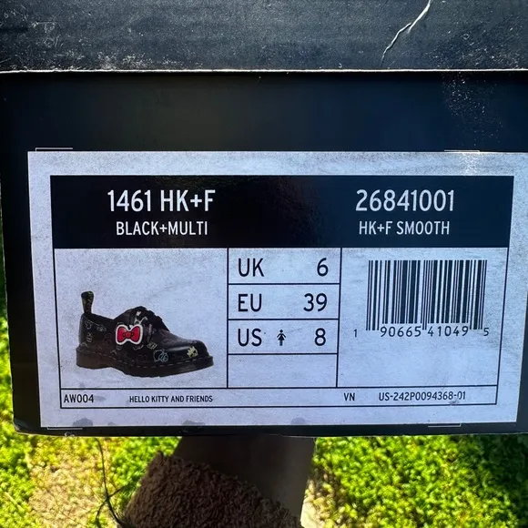 Hello Kitty Dr. Martens Black Dress Shoes with Iconic Round Toe
