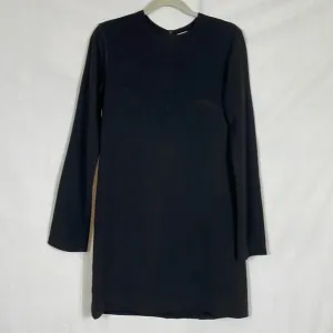 Helmut Lang Black Sheath Dress Size 6 Stretch Crepe Classic EUC