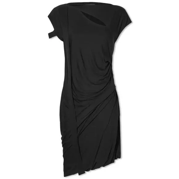 Helmut Lang Scala Cut Out Dress – NWT – Size Small – Black Mini
