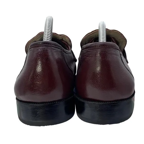 Heritage London Square Mens 10D Leather Brown Quiet Lux Minimalistic Loafer