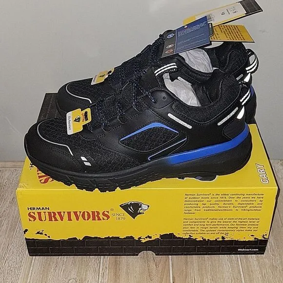 Herman Survivors Cary Soft Toe Work Shoes 8.5 Mens Slip Resistant