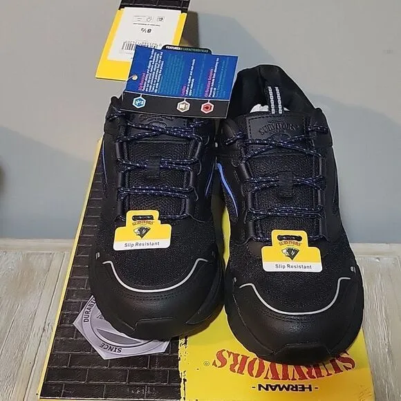 Herman Survivors Cary Soft Toe Work Shoes 8.5 Mens Slip Resistant