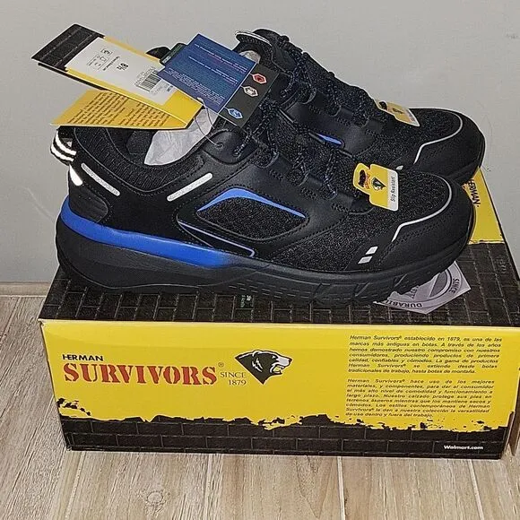 Herman Survivors Cary Soft Toe Work Shoes 8.5 Mens Slip Resistant