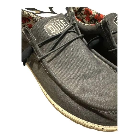 Hey Dude Mens Blue Wally Stretch Slip On Shoes, Size 12