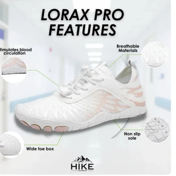 Hike Size 10.5 EU size 41 pro barefoot Lorax shoes (Unisex). Breathable, comfy