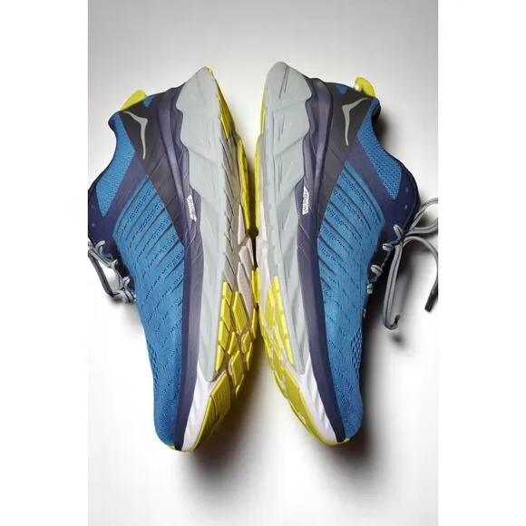 HOKA Arahi 3 Men’s Size 11 Blue Yellow Stability Running Shoes BSMI EU 45⅓