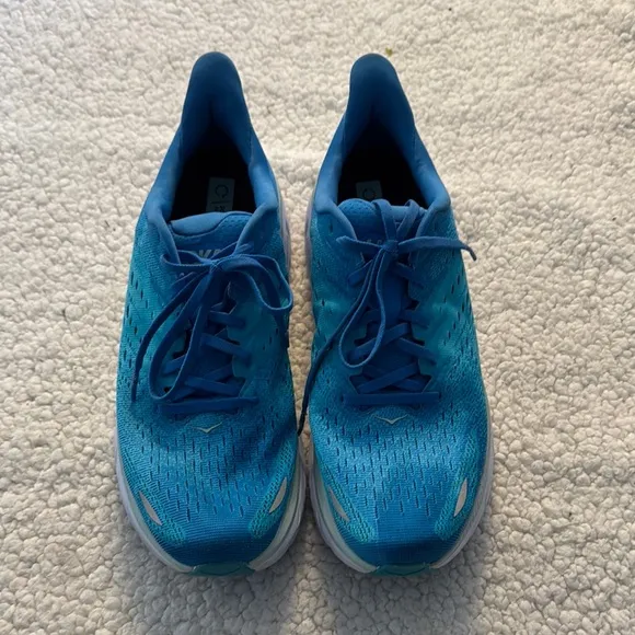 Hoka Blue Athletic Shoes with Streamlined Design