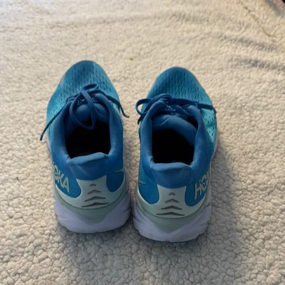 Hoka Blue Athletic Shoes with Streamlined Design