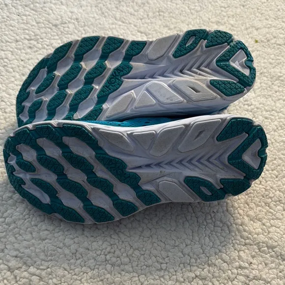 Hoka Blue Athletic Shoes with Streamlined Design