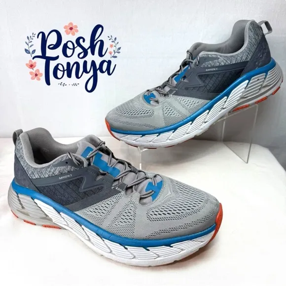 Hoka Men's Gaviota 2 Running Sneakers Trainers, Blue, Size 14