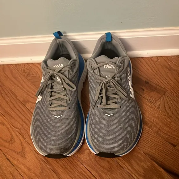 Hoka Men's Gaviota 5 Limestone / Diva Blue Running Shoes
