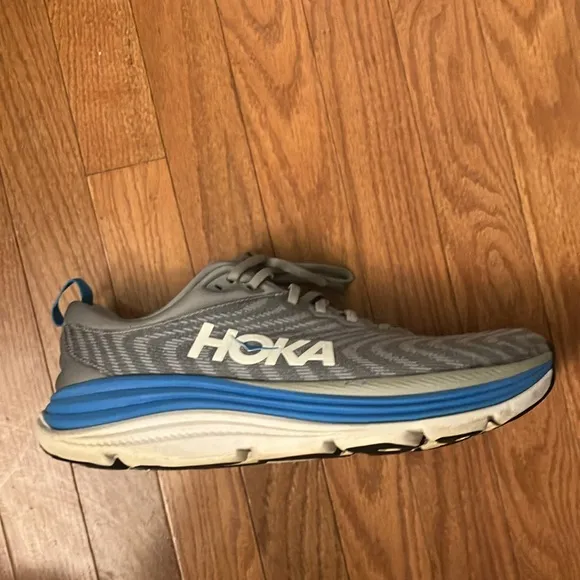 Hoka Men's Gaviota 5 Limestone / Diva Blue Running Shoes