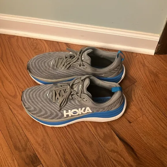 Hoka Men's Gaviota 5 Limestone / Diva Blue Running Shoes